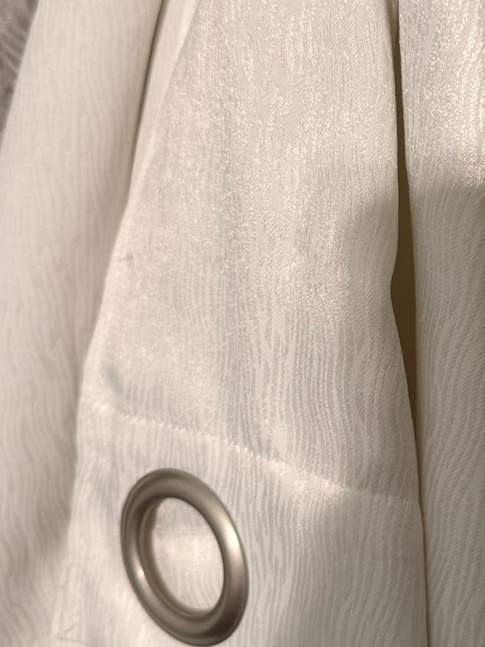 White textured curtains 42x84, set of 2